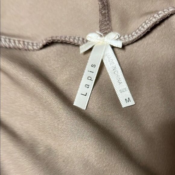 Chic Draped Tan Cardigan - Picture 2 of 5